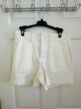 NWT Bagatelle Collection White Utility Shorts Pockets Sz 8